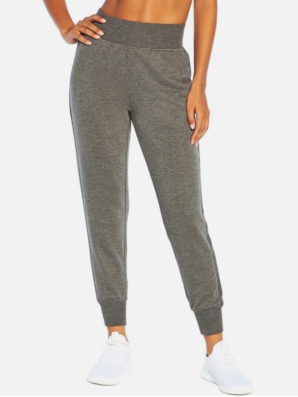 NEW WITH TAG JESSICA SIMPSON TANYA ACTIVE JOGGER HEATHER CHARCOAL GRAY SMALL $50